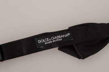 Dolce & Gabbana - Elegant Black Silk Bow Tie