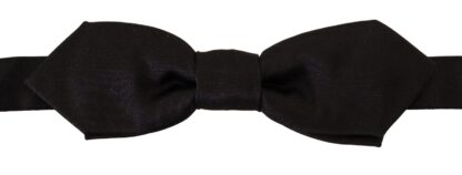 Dolce & Gabbana - Elegant Black Silk Bow Tie