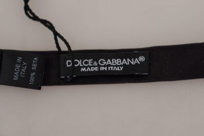 Dolce & Gabbana - Elegant Black Silk Bow Tie