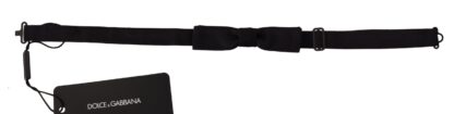 Dolce & Gabbana - Elegant Black Silk Bow Tie