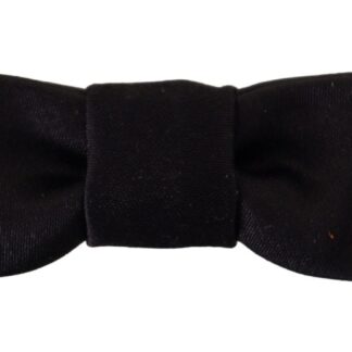 Dolce & Gabbana - Elegant Black Silk Bow Tie