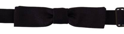 Dolce & Gabbana - Elegant Black Silk Bow Tie