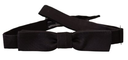 Dolce & Gabbana - Elegant Black Silk Bow Tie