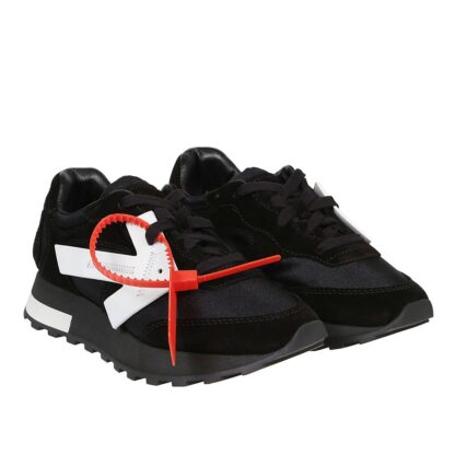 Off-White - Chic Suede Arrow Lace-Up Sneakers