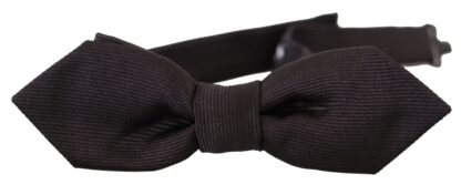 Dolce & Gabbana - Elegant Black Silk Bow Tie