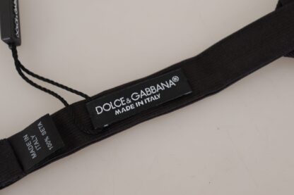 Dolce & Gabbana - Elegant Black Silk Bow Tie