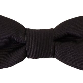 Dolce & Gabbana - Elegant Black Silk Bow Tie