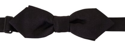 Dolce & Gabbana - Elegant Black Silk Bow Tie