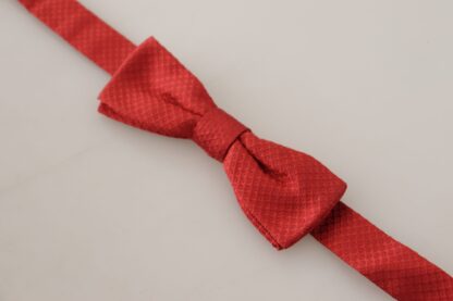 Dolce & Gabbana - Elegant Red Silk Bow Tie