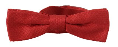 Dolce & Gabbana - Elegant Red Silk Bow Tie