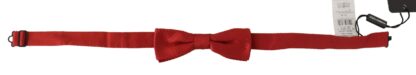 Dolce & Gabbana - Elegant Red Silk Bow Tie