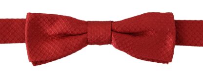 Dolce & Gabbana - Elegant Red Silk Bow Tie