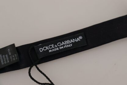 Dolce & Gabbana - Elegant Black Silk Bow Tie