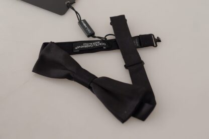 Dolce & Gabbana - Elegant Black Silk Bow Tie