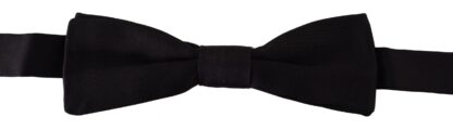 Dolce & Gabbana - Elegant Black Silk Bow Tie