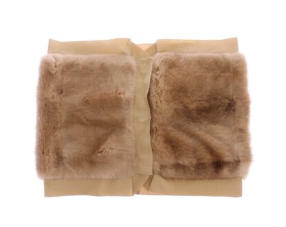 Dolce & Gabbana - Exclusive Beige MINK Fur Scarf Wrap