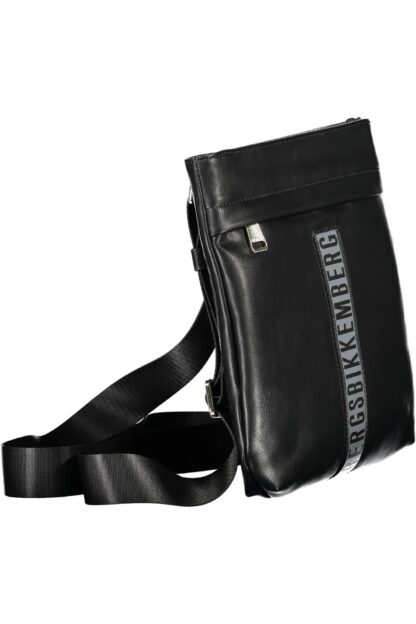 Bikkembergs - Black Polyurethane Men Shoulder Bag