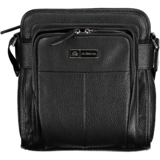 La Martina - Black Polyester Men Backpack