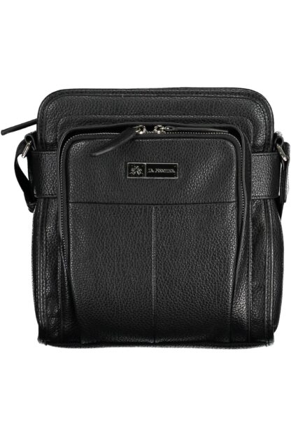 La Martina - Black Polyurethane Men Shoulder Bag