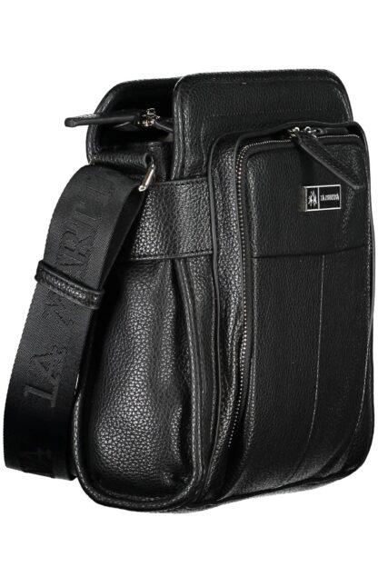 La Martina - Black Polyurethane Men Shoulder Bag