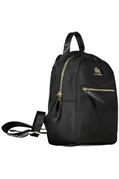 La Martina - Black Nylon Women Backpack