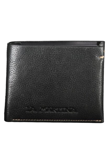 La Martina - Black Leather Men Wallet