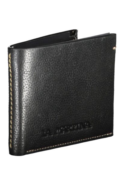 La Martina - Black Leather Men Wallet