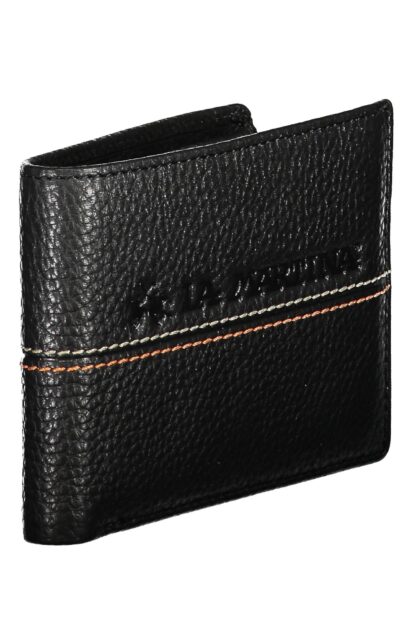 La Martina - Black Leather Men Wallet