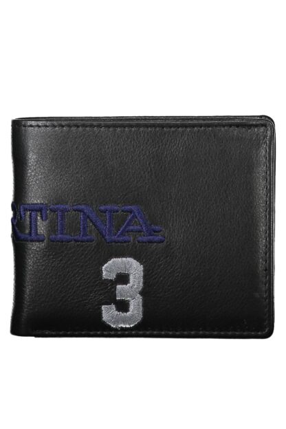 La Martina - Black Leather Men Wallet