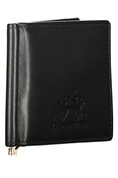 La Martina - Black Leather Men Wallet