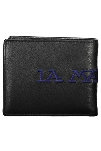 La Martina - Black Leather Men Wallet