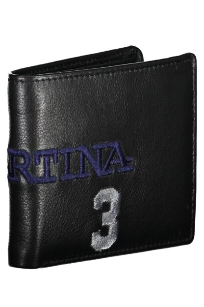 La Martina - Black Leather Men Wallet