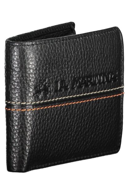 La Martina - Black Leather Men Wallet