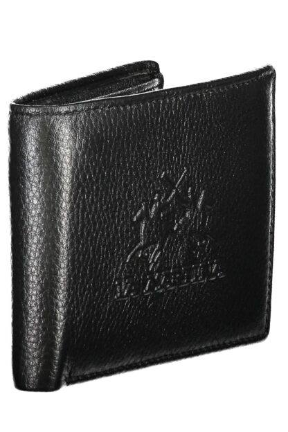 La Martina - Black Leather Men Wallet