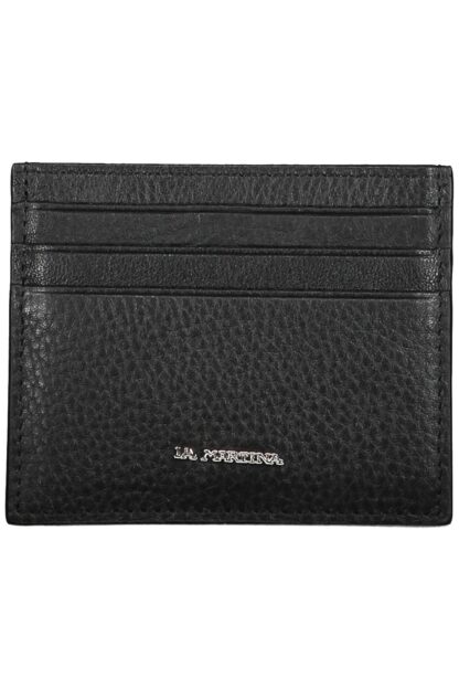 La Martina - Black Leather Men Wallet