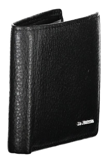 La Martina - Black Leather Men Wallet