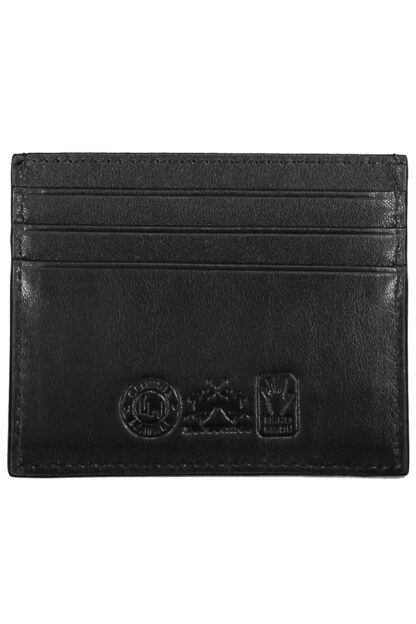 La Martina - Black Leather Men Wallet