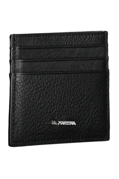 La Martina - Black Leather Men Wallet