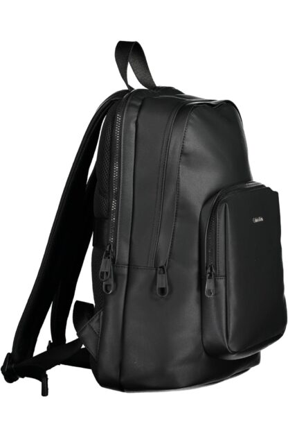 Calvin Klein - Black Polyester Men Backpack