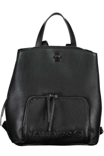 Desigual - Black Polyurethane Women Backpack