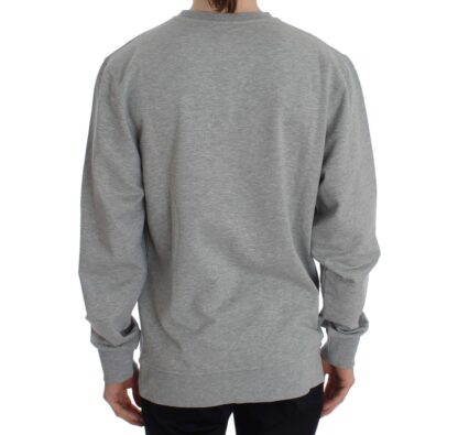 Aeronautica Militare - Elegant Light Gray Crewneck Sweater