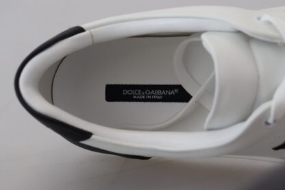 Dolce & Gabbana - Chic White Leather Low-Top Sneakers