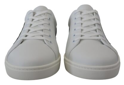 Dolce & Gabbana - Chic White Leather Low-Top Sneakers