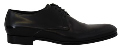 Dolce & Gabbana - Elegant Black Leather Derby Shoes