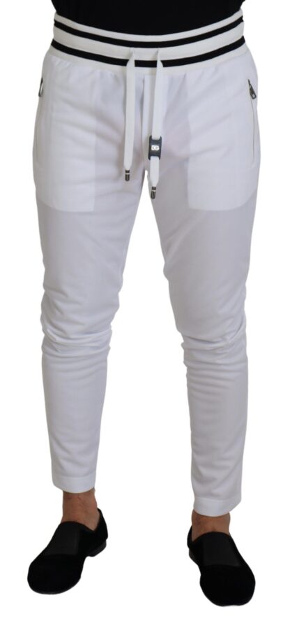 Dolce & Gabbana - Elegant White Sport Sweatpants