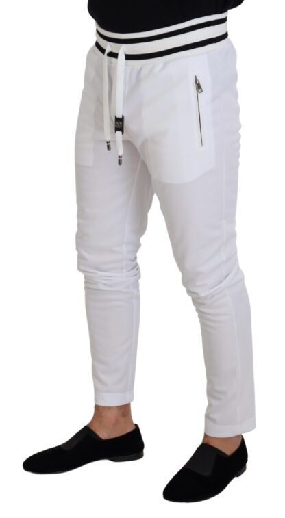 Dolce & Gabbana - Elegant White Sport Sweatpants