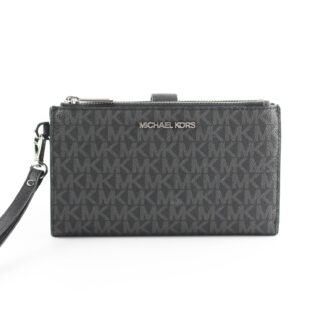 Versace - Small Metallic Silver Lamb Leather Medusa Clutch Crossbody Wallet Bag