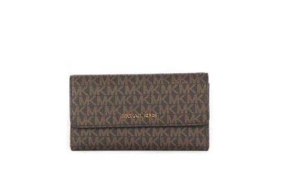 Michael Kors - Jet Set Travel Leather Large Trifold Wallet Clutch