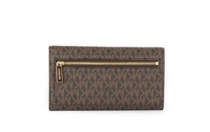 Michael Kors - Jet Set Travel Leather Large Trifold Wallet Clutch