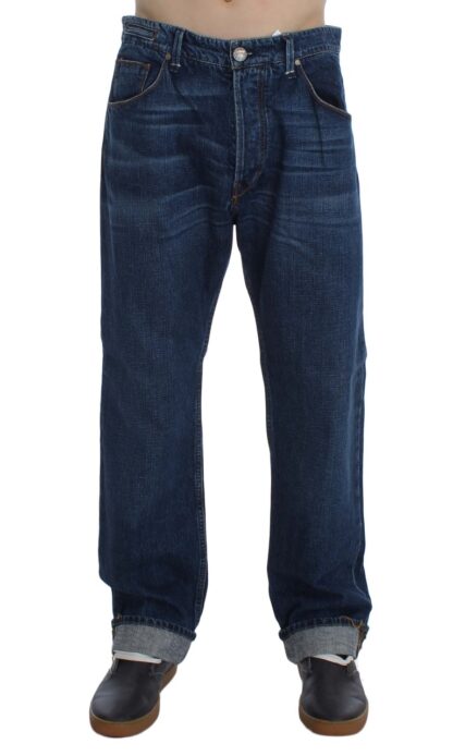 Acht - Chic Baggy Loose Fit Blue Jeans for Men